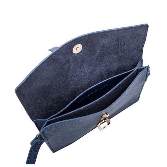 VEGAN CROSSBODY PURSE BAG -  SLATE - Picture 3 of 3